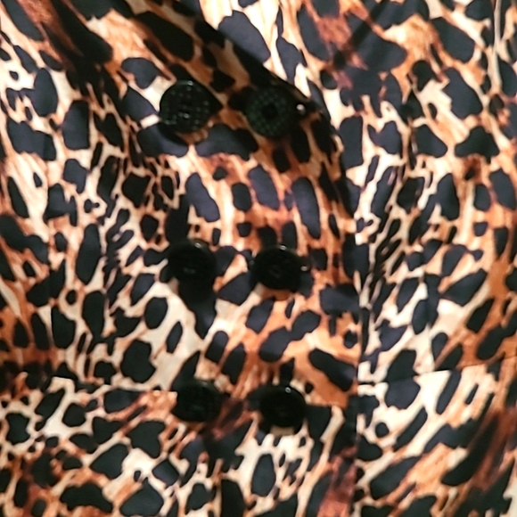 Le Suit cheetah print jacket Size 10 - Picture 2 of 3
